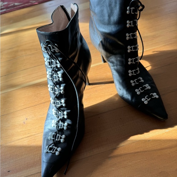 Oliver Theyskens Vogue spring 2018 runway black bootie - Picture 6 of 7